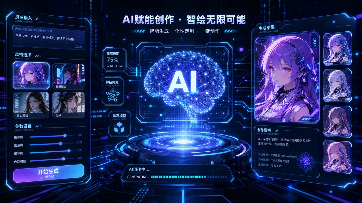 小小绘AI赋能动漫创作工具